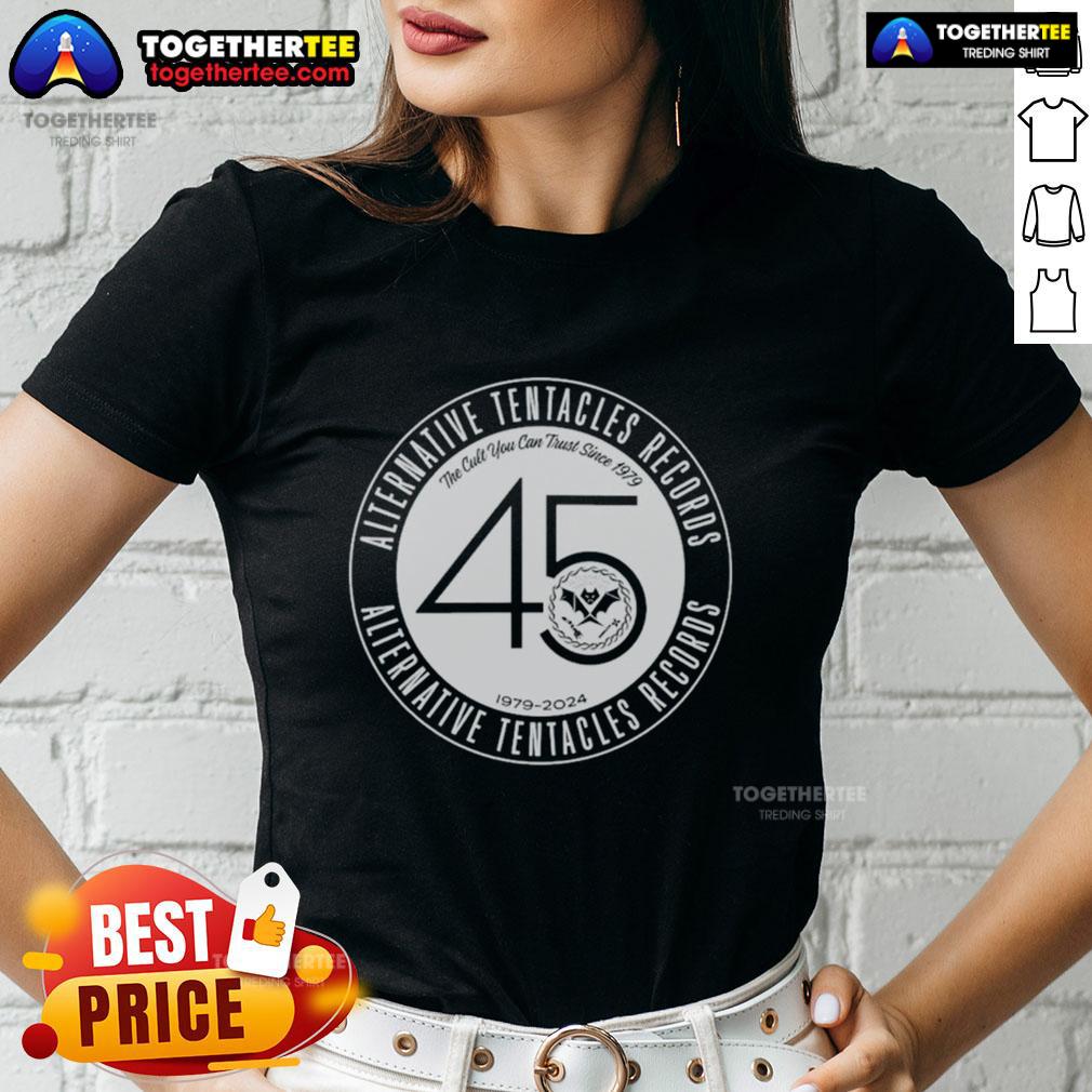 Top Alternative Tentacles 45th Anniversary The Cult You Can Trust Since 1979 T-Shirt - Image 3