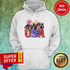 Alternative view of German Shepherd Land Of The Free And Brave Shirt