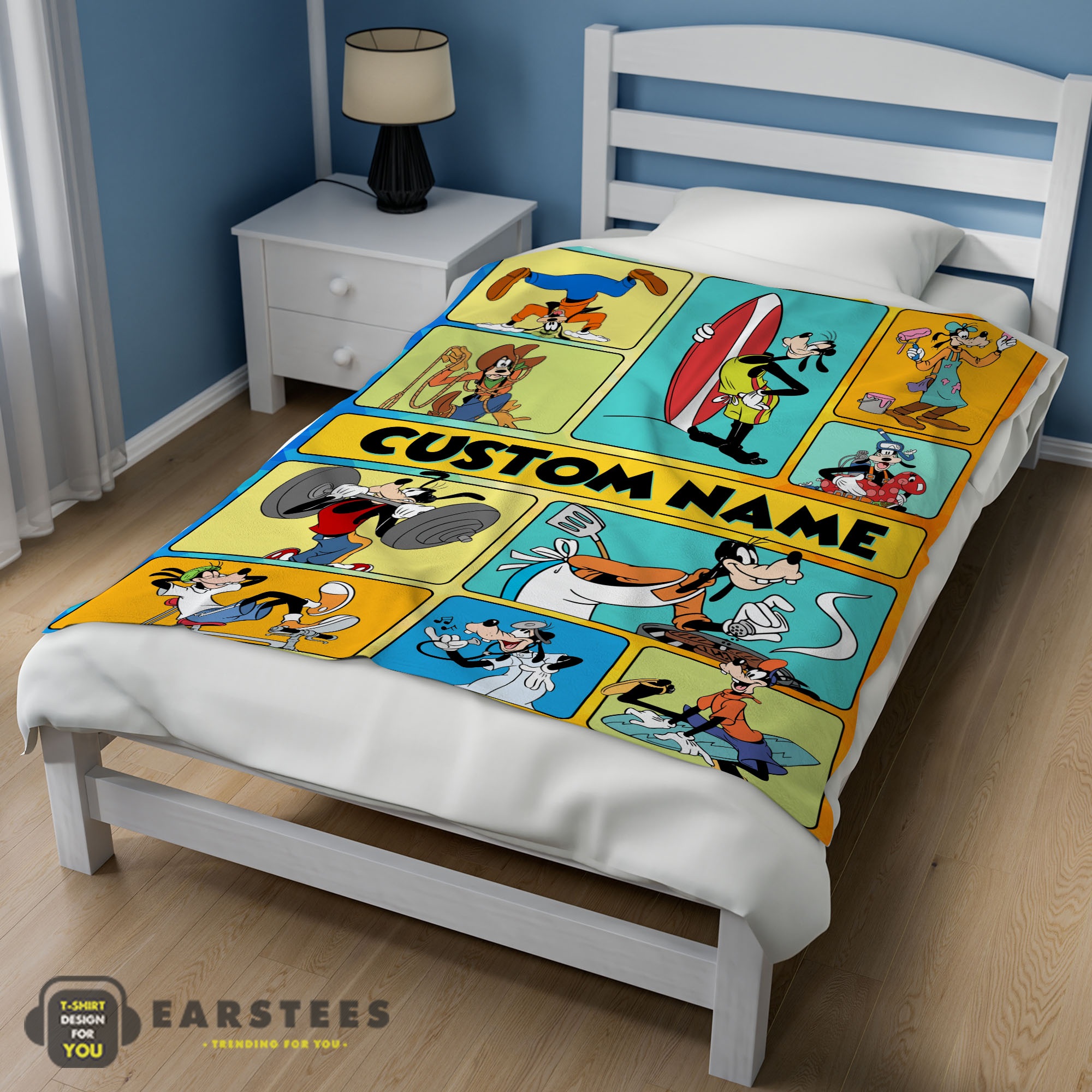 Good Disney Cartoon Goofy With Friends Blanket Fleece Customized Blanket - Image 3