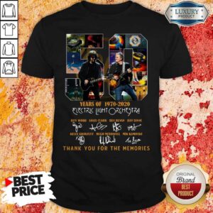 Electric Light Orchestra 50 Years of 1970-2020 Thank You For The Memories Signatures Shirt