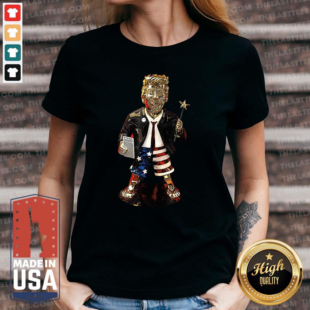 Premium Golden Trump Statue Shirt - Image 2