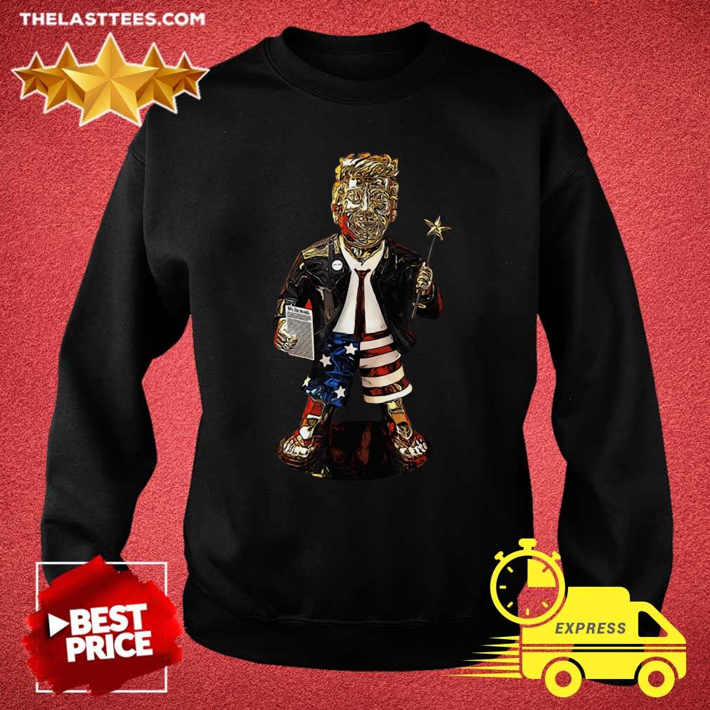 Premium Golden Trump Statue Shirt - Image 4