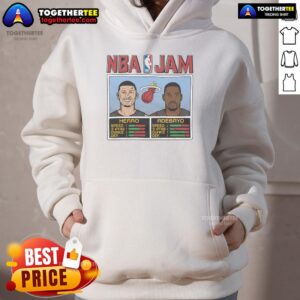 Alternative view of Nice NBA Jam Heat Herro And Adebayo T-Shirt