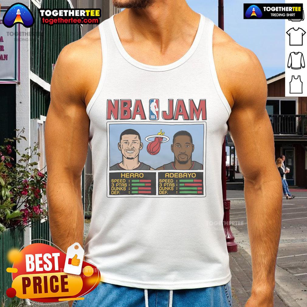 Nice NBA Jam Heat Herro And Adebayo T-Shirt - Image 4