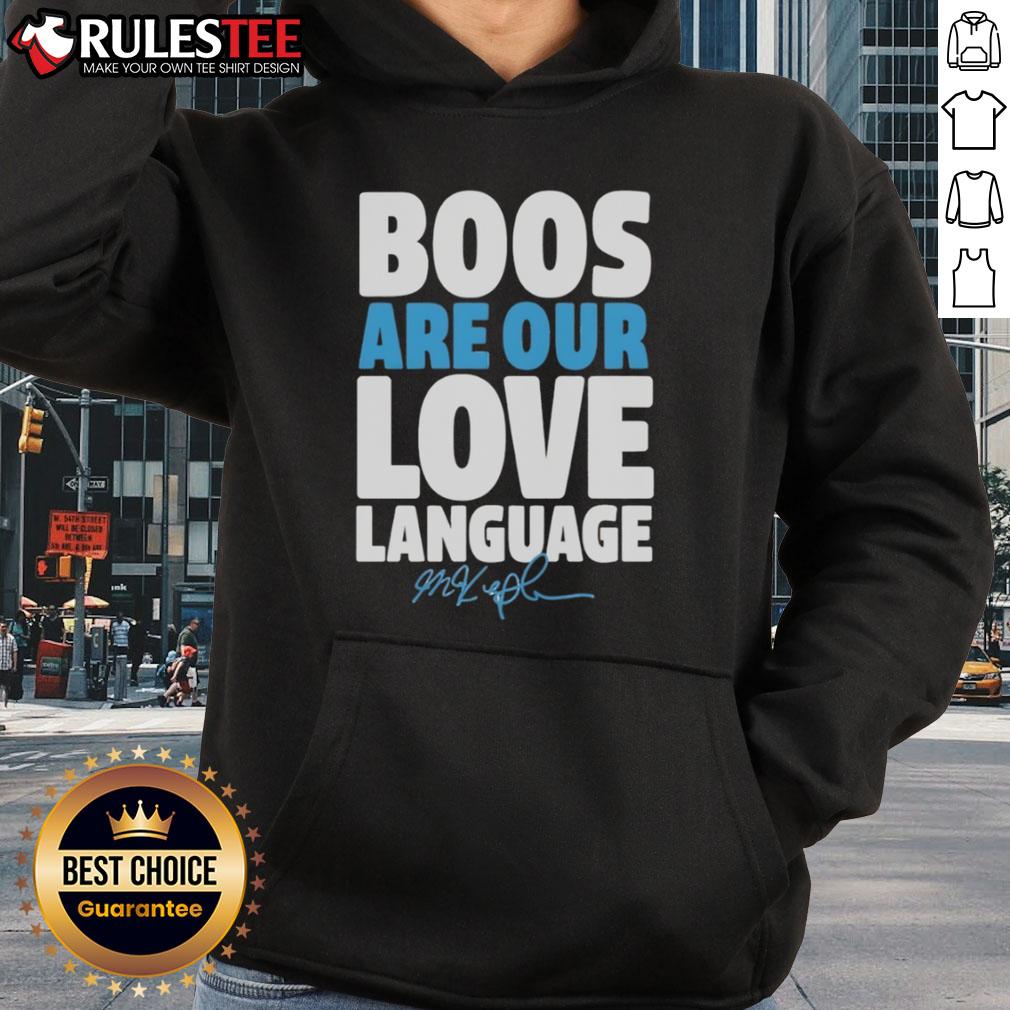 Official Max Kepler Philadelphia Phillies Boos Are Our Love Language Signature T-Shirt - Image 2