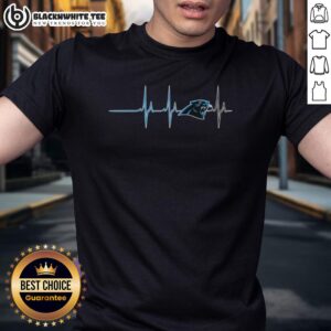 Nice Carolina Panthers Heartbeat T-Shirt