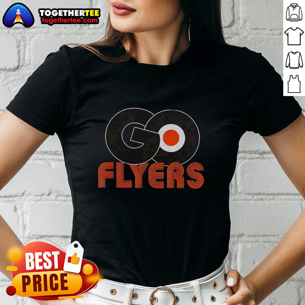 Good Philadelphia Flyers Ice Hockey Let's Go Flyers Logo T-Shirt - Image 3