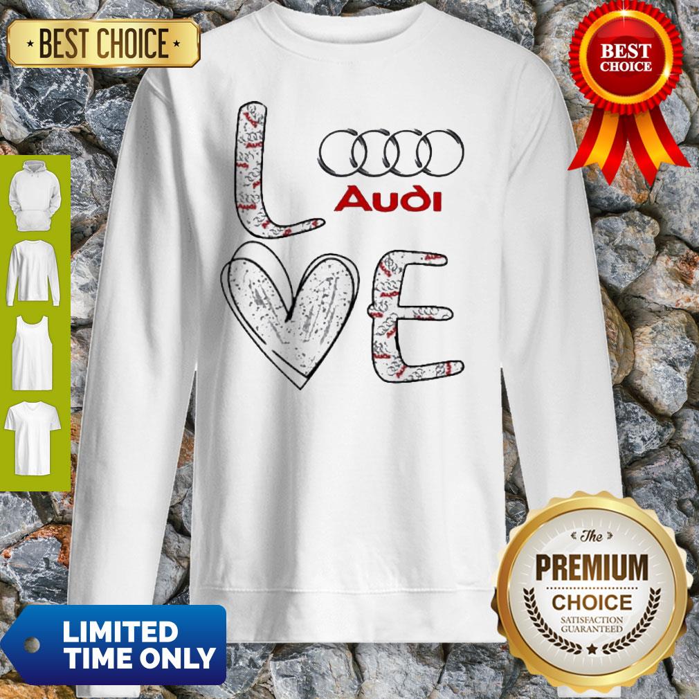 Original Heart Love Audi Car Shirt - Image 3