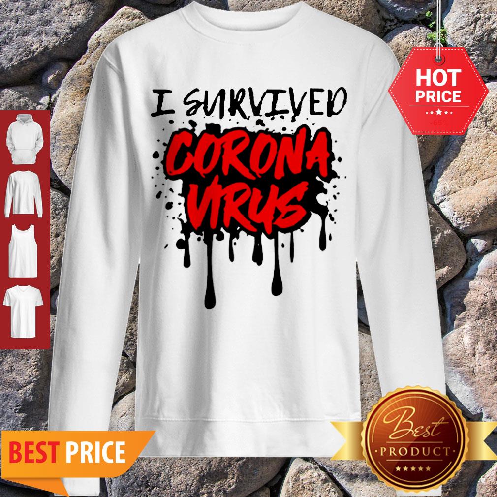 Pretty I Survived Coronavirus Shirt - Image 3