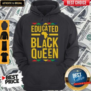 Alternative view of Official Educated Black Queen Shirt