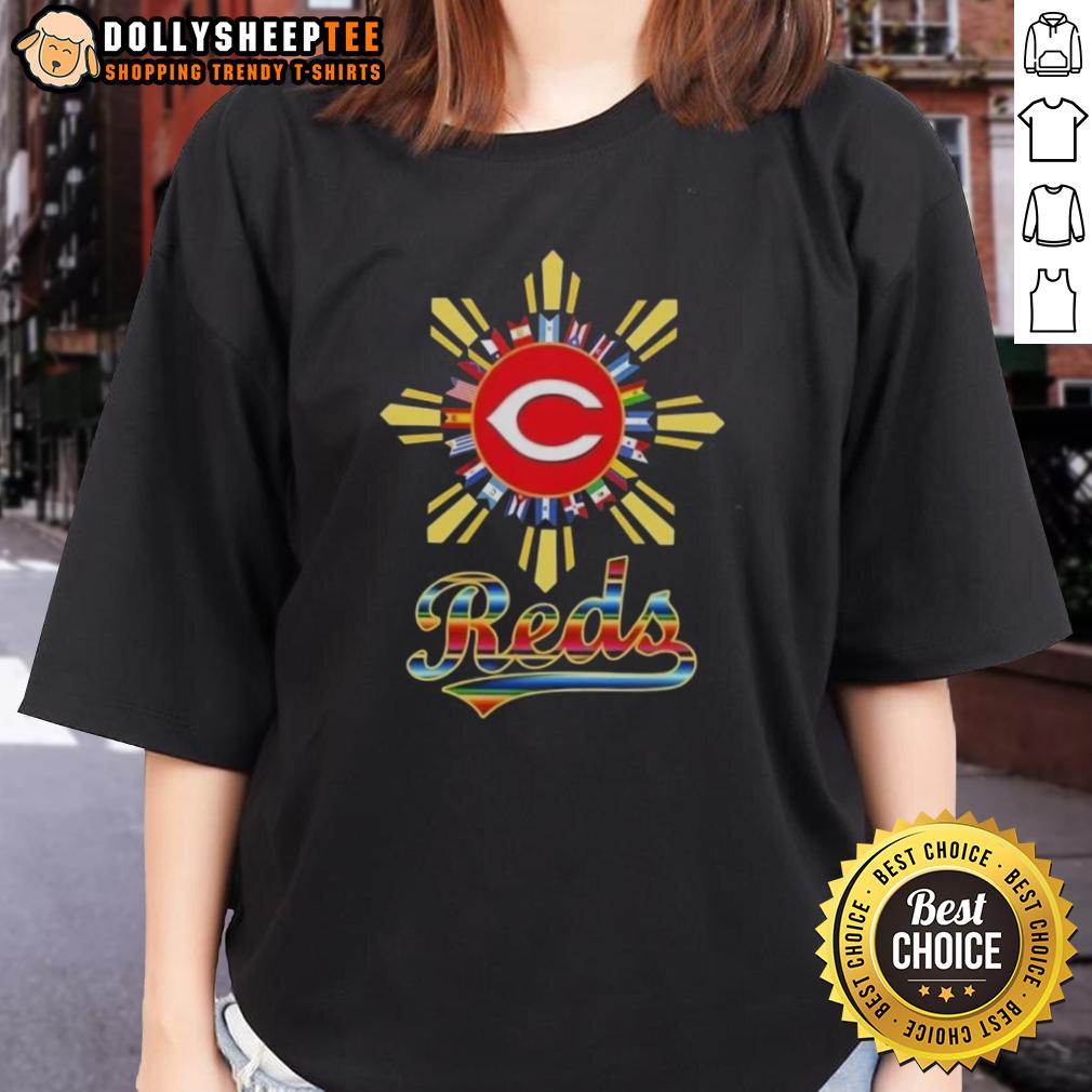 Hot Cincinnati Reds X Hispanic T-Shirt - Image 3