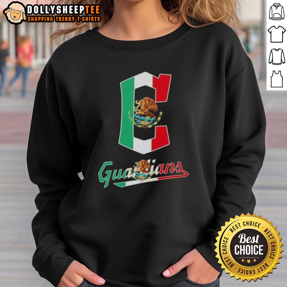 Hot Cleveland Guardians Baseball X Mexican Flag T-Shirt - Image 5