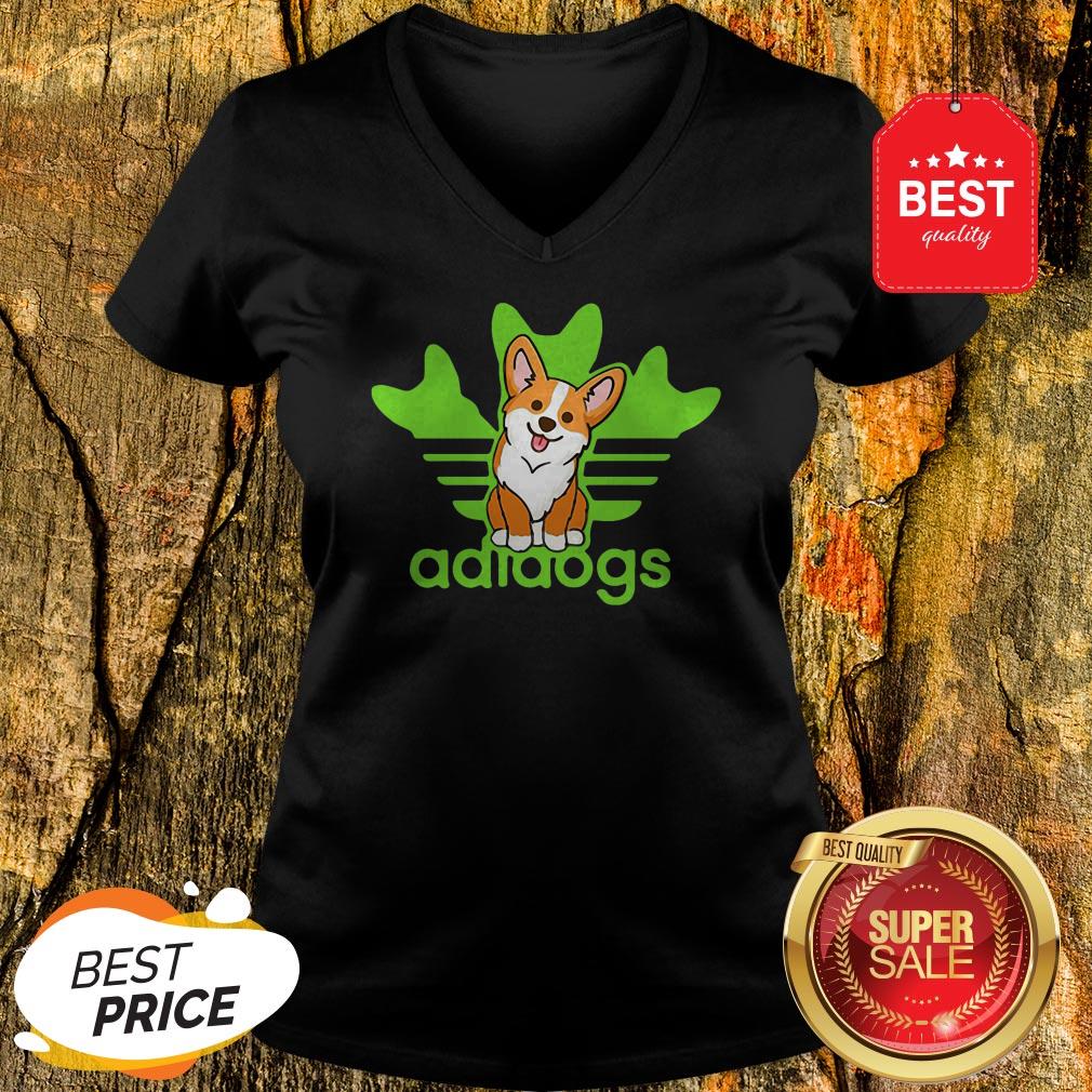 Pretty Adidogs Corgi Dog Shirt - Image 2