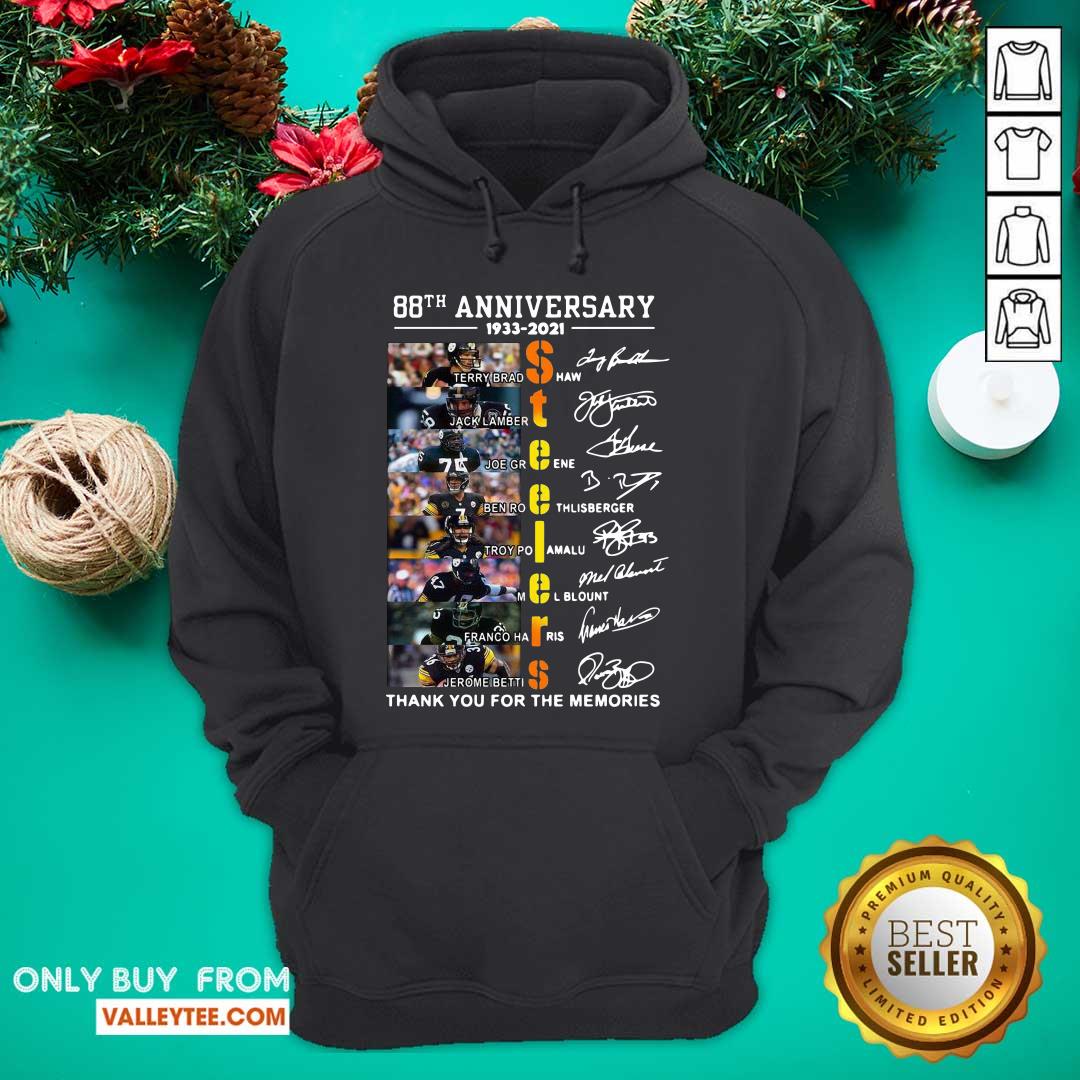 So Pittsburgh Steelers 88th Anniversary Thank You For The Memories Signatures Shirt - Image 3