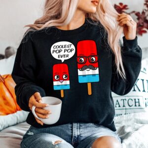 Alternative view of Coolest Pop Pop Ever Grandfather Popsicle Ice Cream Shirt