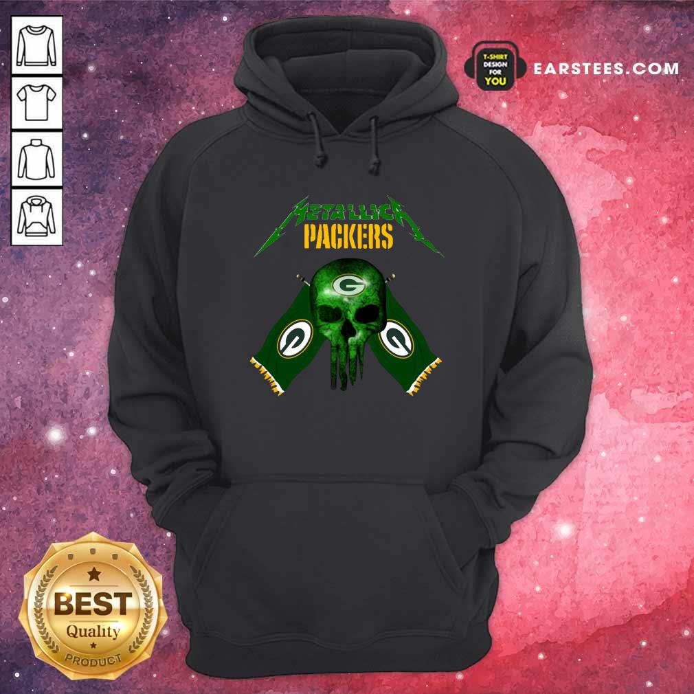 Happy Skull Metallica Green Bay Packers Shirt - Image 2