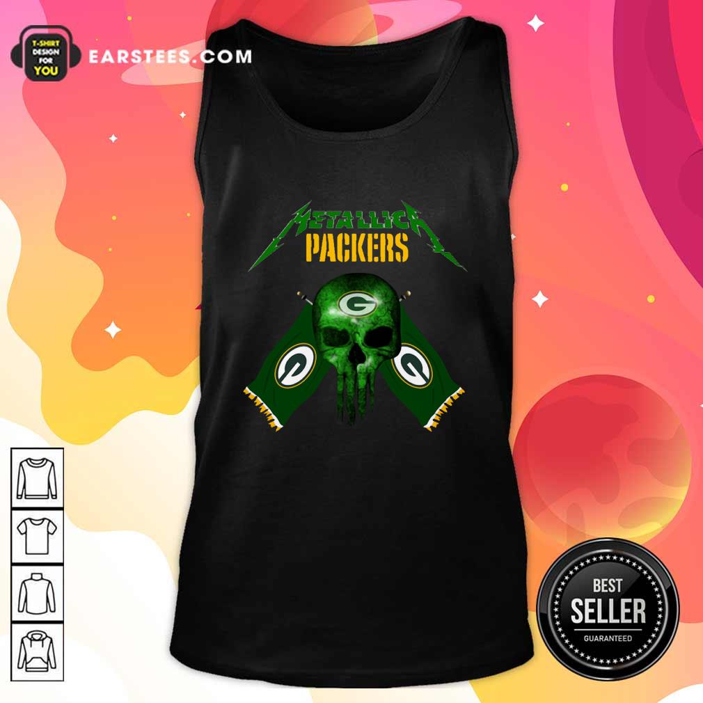 Happy Skull Metallica Green Bay Packers Shirt - Image 4