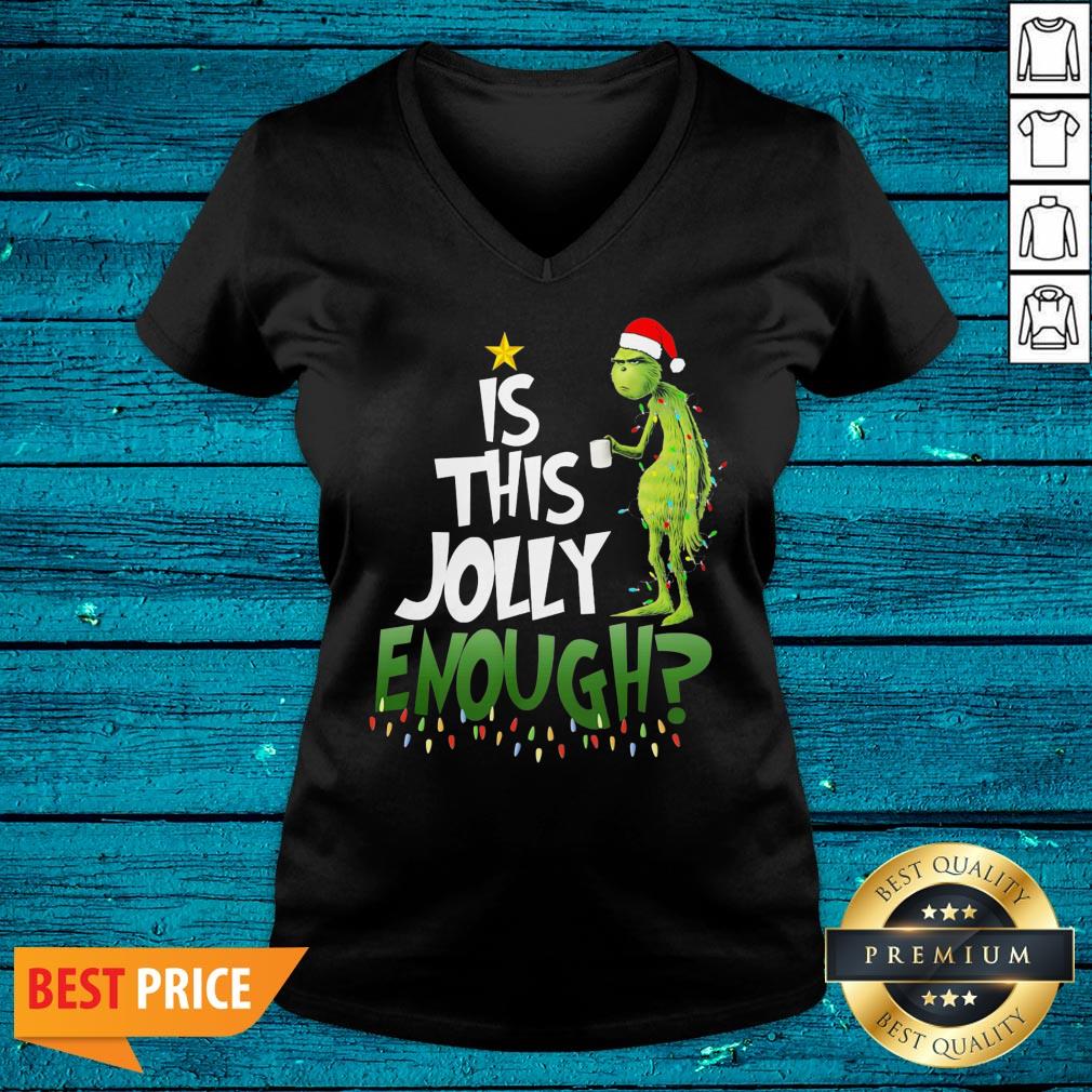 Luxury Santa Grinch Light Is This Jolly Enough Christmas Shirt - Image 4