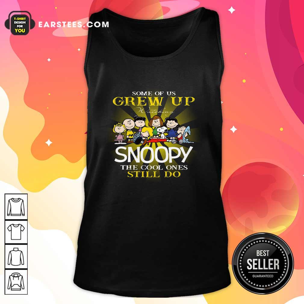 Premium The Peanuts Some Of Us Grew Up Watching Snoopy The Cool Ones Still Do Shirt - Image 4