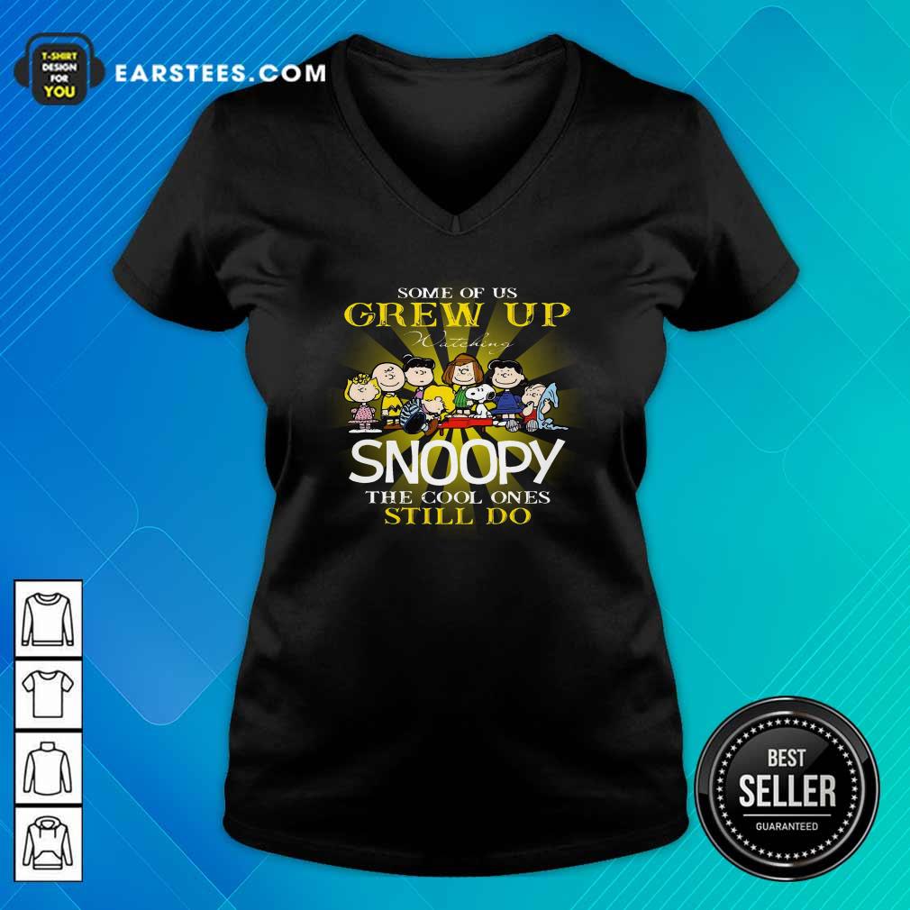Premium The Peanuts Some Of Us Grew Up Watching Snoopy The Cool Ones Still Do Shirt - Image 3