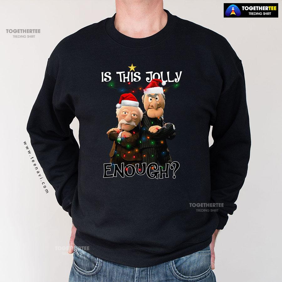Is This Jolly Enough? Statler And Waldorf The Muppet Show Christmas Sweatshirt - Image 3
