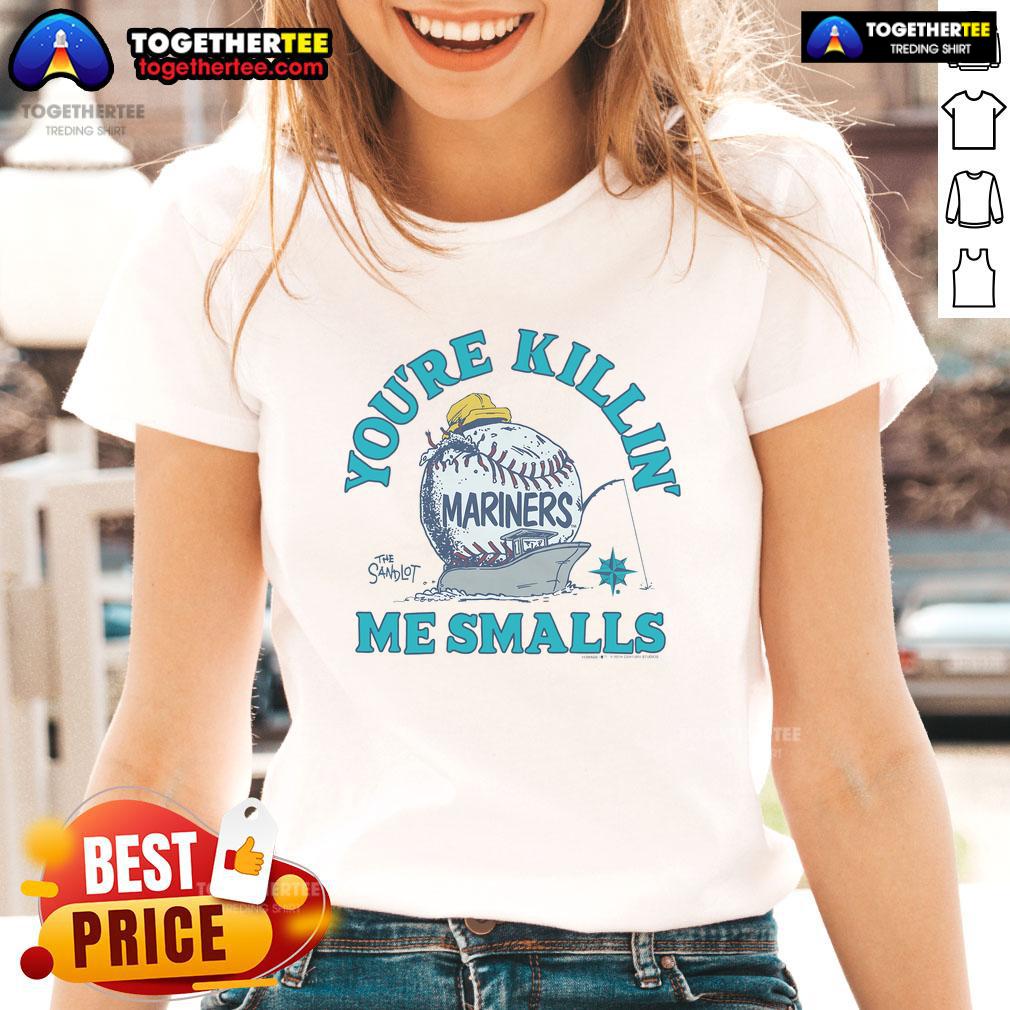Official The Sandlot X Seattle Mariners You're Killin' Me Smalls T-Shirt - Image 3