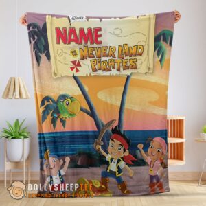 Awesome Jake And The Never Land Pirates Blanket Fleece Customized Blanket