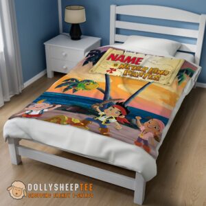 Alternative view of Awesome Jake And The Never Land Pirates Blanket Fleece Customized Blanket