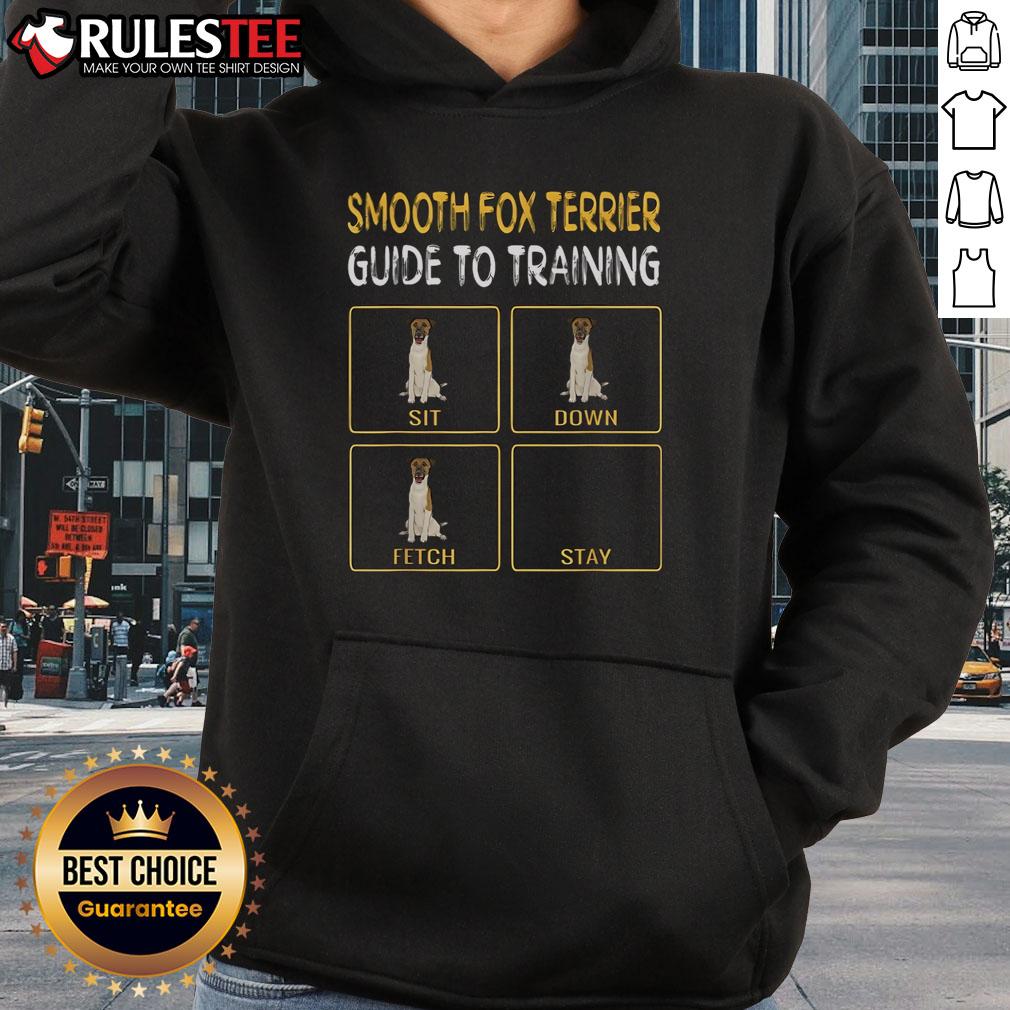 Cute Smooth Fox Terrier Guide To Training Sit Down Fetch Stay T-Shirt - Image 2