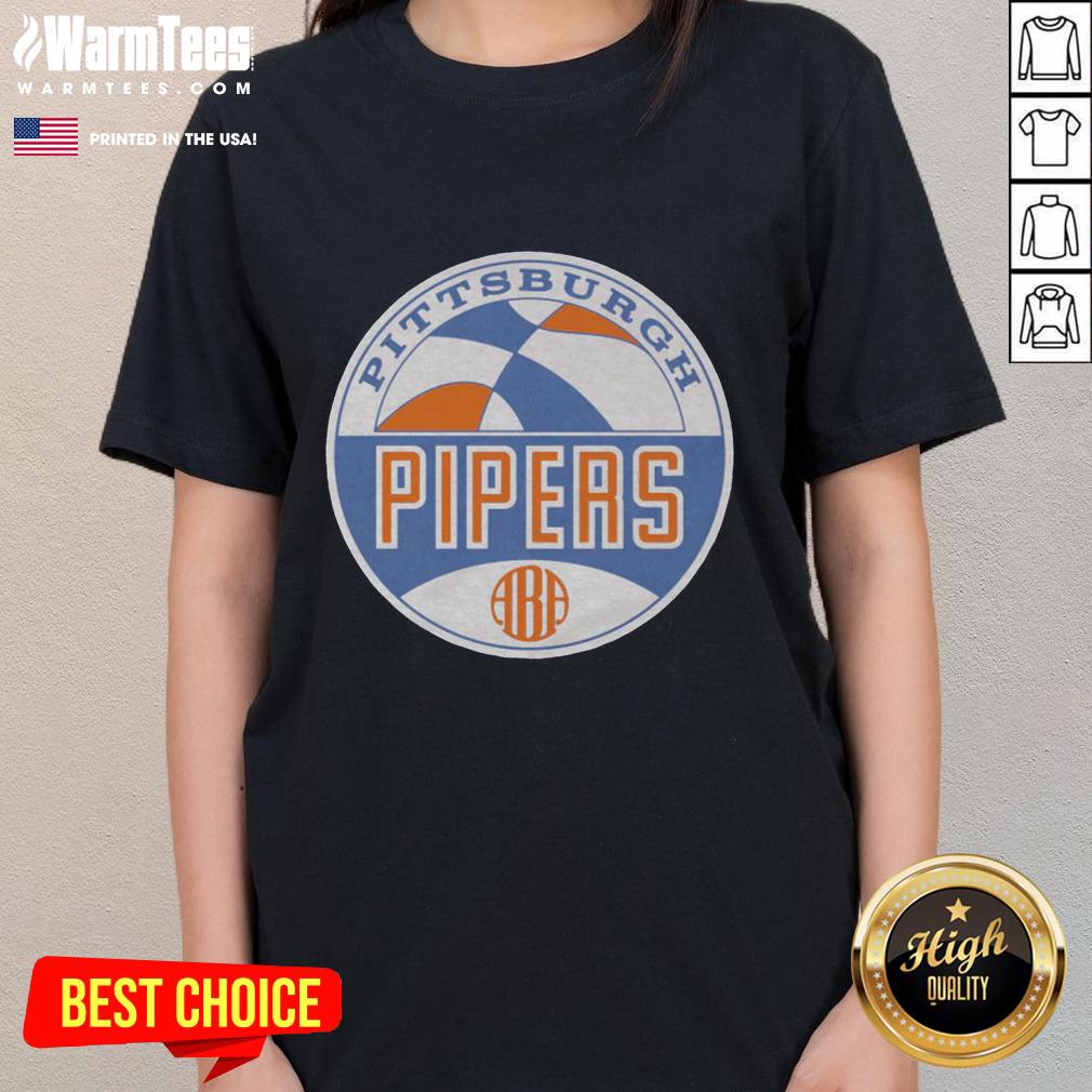 Nice Aba Pittsburgh Pipers Logo T-Shirt - Image 3