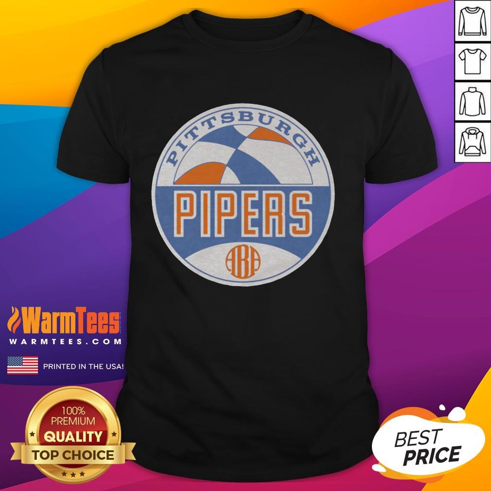 Nice Aba Pittsburgh Pipers Logo T-Shirt