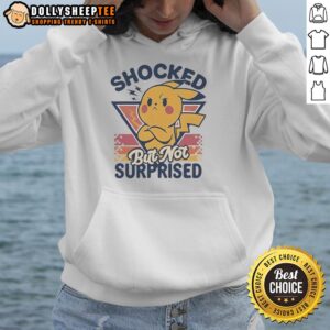 Alternative view of Funny Pikachu Shocked But Not Surprised Retro T-Shirt