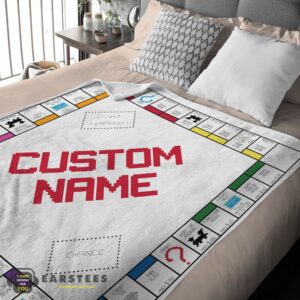 Alternative view of Good Classic Monopoly Board Game Blanket Fleece Customized Blanket