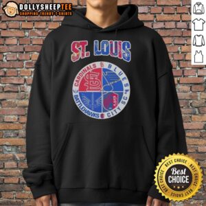 Alternative view of Nice St Louis In Top St Louis Cardinals St Louis Blues St Louis Battlehawks St Louis City SC T-Shirt