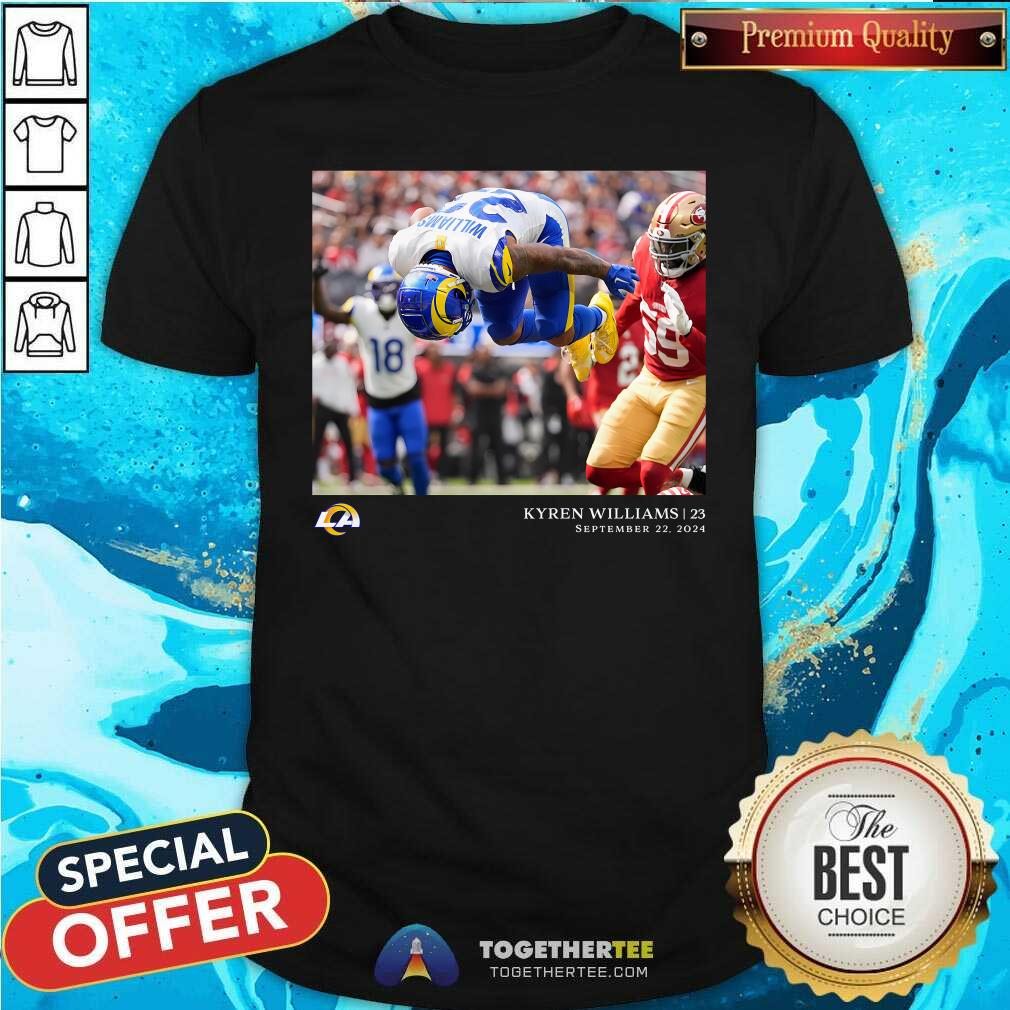 Awesome Kyren Williams Los Angeles Rams NFL Flash Features Week 3 T-Shirt