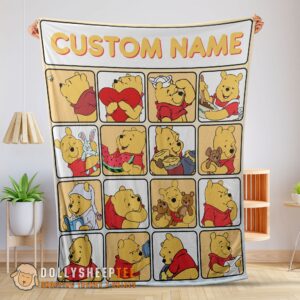 Perfect Disney Winnie The Pooh Cute Pooh Customize Blanket