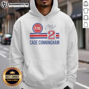 Alternative view of Top Cade Cunningham Detroit Pistons Signature Name And Number T-Shirt