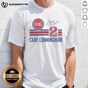 Top Cade Cunningham Detroit Pistons Signature Name And Number T-Shirt