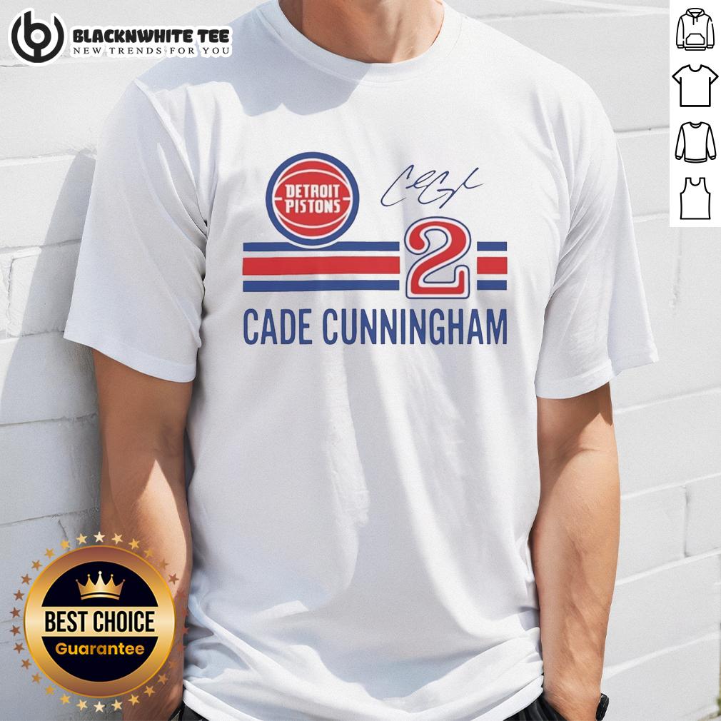 Top Cade Cunningham Detroit Pistons Signature Name And Number T-Shirt