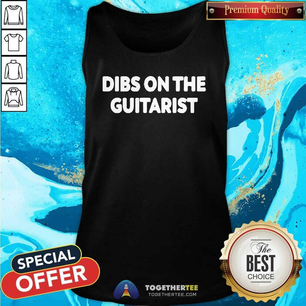 Top Dibs On The Guitarist T-Shirt - Image 3