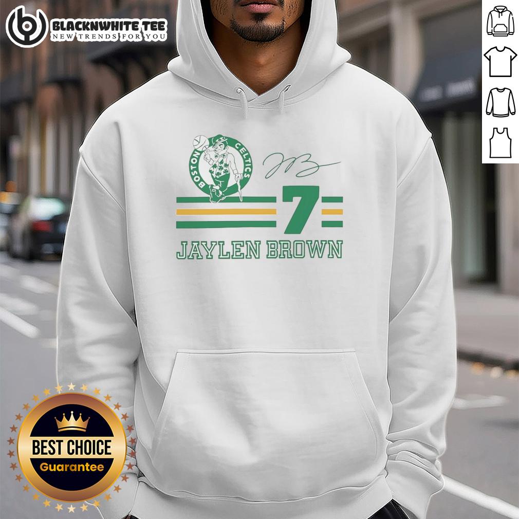 Top Jaylen Brown Boston Celtics Signature Name And Number T-Shirt - Image 2