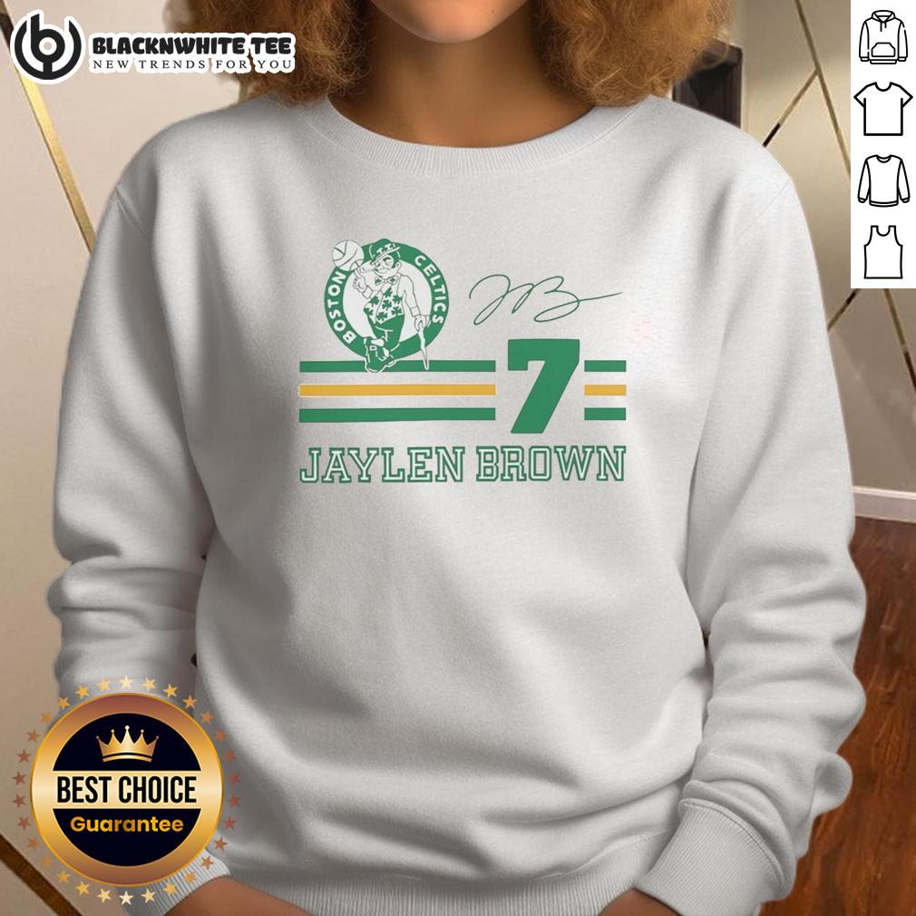 Top Jaylen Brown Boston Celtics Signature Name And Number T-Shirt - Image 5
