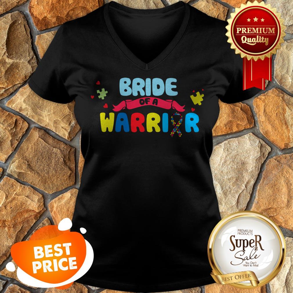 Nice Bride Of A Warrior Autism Awareness Shirts - Image 4