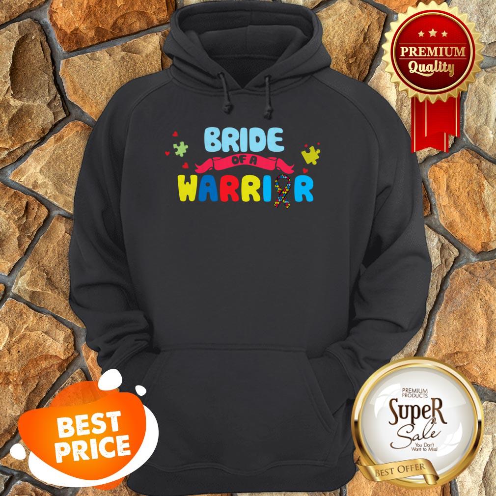 Nice Bride Of A Warrior Autism Awareness Shirts - Image 2