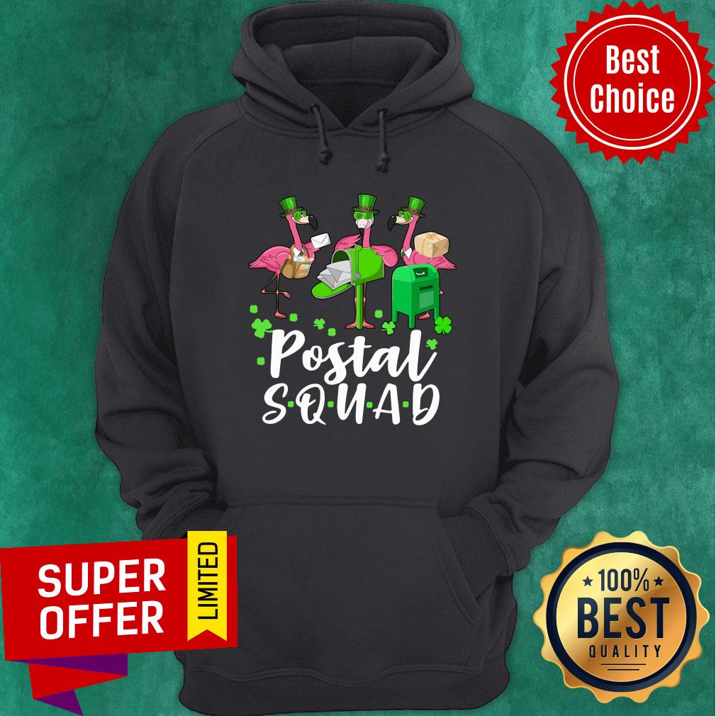 Top Flamingo St. Patrick'S Day Postal Squad Shirt - Image 2