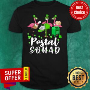 Top Flamingo St. Patrick'S Day Postal Squad Shirt