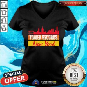 Alternative view of Tower Records New York Skyline T-shirt