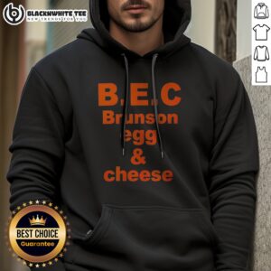 Alternative view of Hot Jalen Brunson New York Knicks B.E.C Brunson Egg And Cheese Shirt
