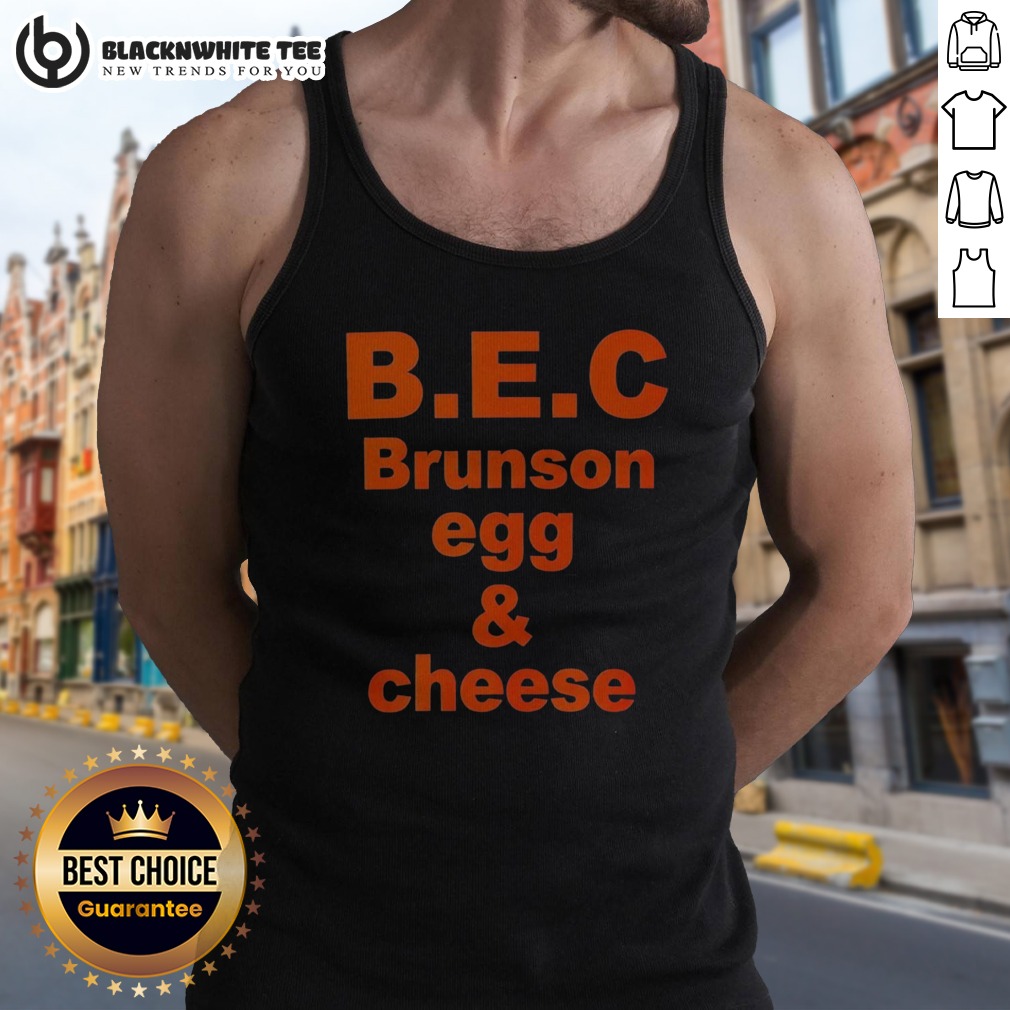 Hot Jalen Brunson New York Knicks B.E.C Brunson Egg And Cheese Shirt - Image 5