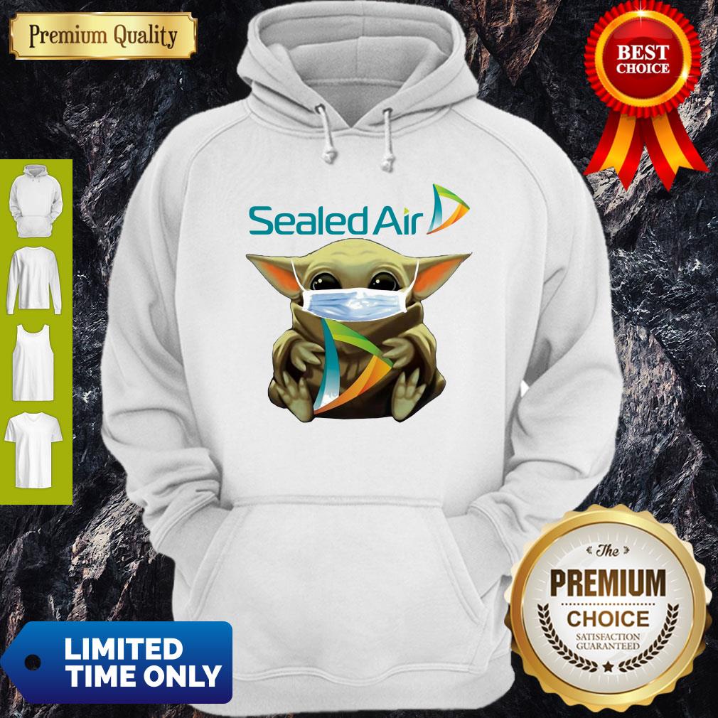 Cute Star Wars Baby Yoda Hug Sealed Air Mask Covid 19 T-Shirt - Image 2